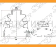 ������� ����� ���������� Toyota Camry SV35 90-94, Harrier ACU15 00-03 (2 ������. ������) C1094T ����