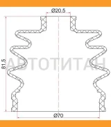 ������� ����� �������� Subaru Impreza 92-00/Mazda Demio 96-02 (2 ������. ������) C1104 ����