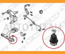 ������� ����� ������� ������ Honda HR-V/FIT/JAZZ/Mobilio 98-/STEP WGN/Airwave 05- ST51220SAAE01 ����