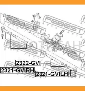 ���� ������� L/R (��� �����������) AUDI A3 (8L1) 1996-2003 SEAT Leon (1M1,1P1) Skoda Octavia I, II VW Golf IV-VI/ Jetta IV, V 2322GVI ����
