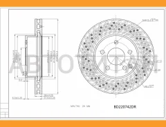 ���� ��������� �������� D295��. ���������� MB W204/W212 09- (TRW DF4813S) K001326 [K001326] K001326 ����