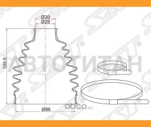 ������� ����� �������� FR Nissan X-Trail T31 QR25DE/MR20DE/Mitsubishi Outlander 12- (2 ������. �����, ������ �������� BKFD010 ����