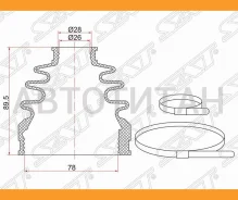 ������� ����� ���������� FR LH=RH MMC Outlander XL 05-12(2 ������. ������), �����/������ �������� BKFD025 ����