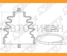 ������� ����� �������� Mazda 3 03-11/Mitsubishi Lancer X (2 ������. ������) C1087 ����