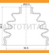 ������� ����� Nissan Cefiro A32, A33 94-06/Terrano R50/Atlas F23 92-02 (2 ������. ������) C1096 ����
