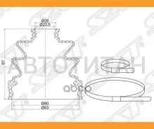 ������� ����� Mitsubishi Pajero Sport KH# 08-/Toyota Camry Gracia SXV20 96-01 (2 ������. ������) C1054 ����