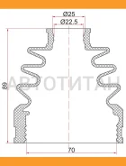 ������� ����� ����������� Nissan Qashqai 06-13 (2 ������. ������) C1690T ����