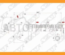 ����� ��������� ������ (�������) Mazda Tribute/FORD Escape/Maverick 00- LH, ����� STEC014382XA ����