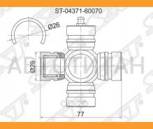 ���������� ������� FR TY LCR UZJ/HDJ100, UZJ200, Surf #N185/215, -RR GS13#, Prado KDJ9#, Dyna LY2 ST0437160070 ����