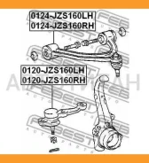 ����� ������� ���� ������ Lexus GS300/430 JZS160, UZS161 1997.08-2005.01 0120-JZS160RH Febest 0120JZS160RH 0120JZS160RH ����