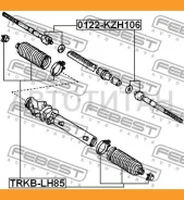 ���� ������� L/R Toyota Hiace III Wagon/Regius III Wagon 93-04 Febest 0122KZH106 0122KZH106 ����
