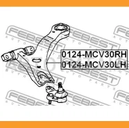 ����� �������� ������ Toyota Camry ACV30/MCV30 0124MCV30RH ����
