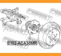 ������� ������ Toyota RAV4 ACA3#/GSA3# 2005- Febest 0182ACA30MR 0182ACA30MR ����