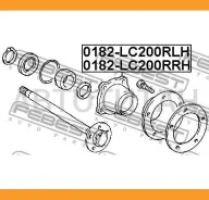 ������� � ����� ���� ������ Toyota LAND Cruuser 200 0182-LC200RRH Febest 0182LC200RRH 0182LC200RRH ����