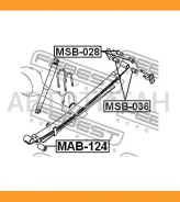 ����������� ������ ������� Mitsubishi L200 K74T/K75T 96-07 MAB124 ����