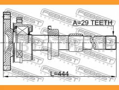������� ������ 29x443x0 Nissan X-Trail T30 2001.06-2013.01 [EL] Febest 0212T30MTRH 0212T30MTRH ����