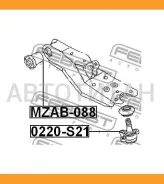 ����� ������� ��������� ������� ������ Nissan Vanette S21 1999.06- [JP] Febest 0220S21 0220S21 ����