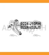 ����� �������� ����� Nissan Qashqai J10F 2006- Febest 0224J10LH 0224J10LH ����