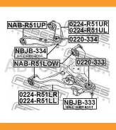 ����� �������� 0224-R51UR Febest 0224R51UR 0224R51UR ����