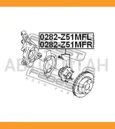 ������� �������� ����� Nissan Murano Z51 2007- Febest 0282Z51MFL 0282Z51MFL ����