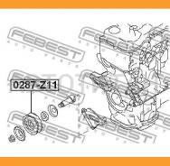 ����� �������� ����� ������������ Nissan Micra March K12 2002- Febest 0287Z11 0287Z11 ����