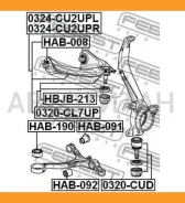 ����� 0324-CU2UPR �������� ������� (51510-TA0-A03) Febest 0324CU2UPR 0324CU2UPR ����