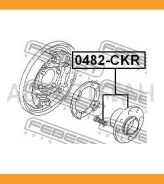 ���������� ����. ��� Mitsubishi Colt/Lancer 1.3-2.0D 91drum ��� ABS �-� Febest 0482CKR 0482CKR ����