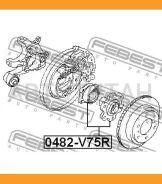 ������� ������ Mitsubishi Pajero III Montero V65W/V75W 2000-2006 Febest 0482V75R 0482V75R ����