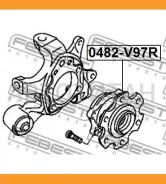 ������� ������ Mitsubishi Pajero IV Montero V87W/V97W 2006- Febest 0482V97R 0482V97R ����