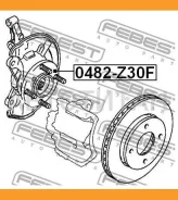 ������� �������� Mitsubishi COLT Z32A/Z34A/Z36A/Z37A/Z38A/Z39A 2004- Febest 0482Z30F 0482Z30F ����