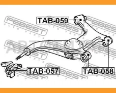 ����������� ������� ������ Toyota Estima Emina/Lucida CXR1#,2#, TCR1#,2# 1992.01-1999.12 [JP] TAB057 ����