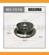 ���� ����. ����. ����. [330x18] 5 ���. Toyota Land Cruiser 100 4.2TD/ 4.7 1/98- [BD1516] BD1516 ����