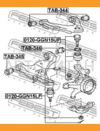����������� ��������� ������� ������ Toyota Hilux GGN15, �25, �35, �KUN1#, �2#, �3#, �LAN15, �25, �35, �TGN1#, �26, �36 2004.08-2012.04 [GR] TAB345 ��...