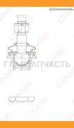 ������� �����, ������ CBN63 NI PickUp (D22) (4WD) 98-, Frontier (4WD) 98-04 01020735 ����
