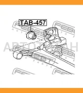 ����������� ������ ����� Toyota Yaris KSP90/NLP90/NSP90/SCP90/NCP90/�ZSP90 2005-2011 Febest TAB457 TAB457 ����