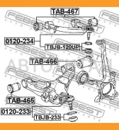 ��������� �������� ������ Toyota Land Cruiser 200 2007- �/� TAB467 ����
