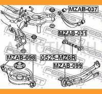 ����� ������ �������� ������ Mazda 6 GG/GY all 02 Febest 0525MZ6R 0525MZ6R ����