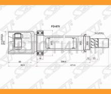 ���� (�������/ ������/ �����) Ford Fiesta 95-19 / Focus 07-19 / Fusion 02-05 / Transit 06-14 [FD675], ������ �������� FD675 ����