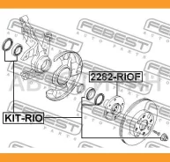 ������� �������� KIA RIO I 2282-RIOF Febest 2282RIOF 2282RIOF ����
