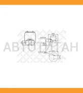 ������� �������� d60 Akebono Isuzu Trooper 91-98, OPEL Frontera 0498314SX ����