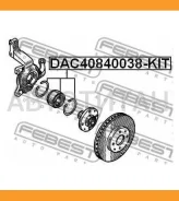 ��������� ��������� �������� ����������� 40X84X38 Renault Scenic I 1996.01-2010.06 [EU] Febest DAC40840038KIT DAC40840038KIT ����