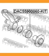 ��������� ��������� �������� ����������� 55x90x60 Citroen Jumper (244) 2002-2006 Febest DAC55900060KIT DAC55900060KIT ����