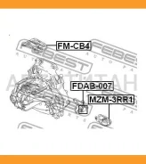 ������� ��������� ����� FORD Focus II CB4 2008-2011 Febest FMCB4 FMCB4 ����