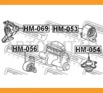 ������� ��������� ������ (��������������) Honda Civic EU/EP/ES 2001-2006/ Civic GX EN1/EN2 1999-2005 Febest HM069 HM069 ����