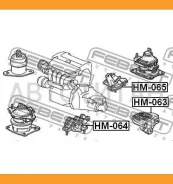 ������� ��������� HM-064 �������� �� (50850-SDA-A10) Febest HM064 HM064 ����