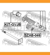 ��������� ������� �������� Suzuki Grand Vitara/Escudo 2006-2014 KIT-GVJB Febest Kitgvjb 0813362067, 0813362067000, 083314162A, 083314162A000, 09265450...
