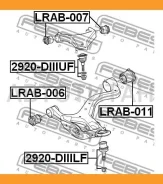 ����������� ������ ����. ��� Land Rover Discovery III 04 Febest LRAB006 LRAB006 ����