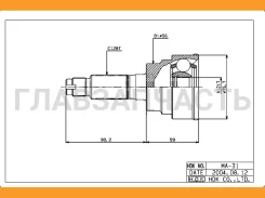 ���� �������� /��� HDK Mazda Capella 626 1994- Cronos; MA-031; F03625600A 301994 G07622510A MA031 ����