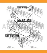 ������� ��������� ������ Mitsubishi Lancer/Mirage CK 1995-2000 Febest MM034 MM034 ����