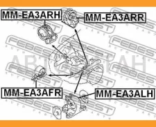 ������� ��������� �������� Mitsubishi Galant EA3A/EA8A USA 1996-2003 Febest MMEA3AFR MMEA3AFR ����